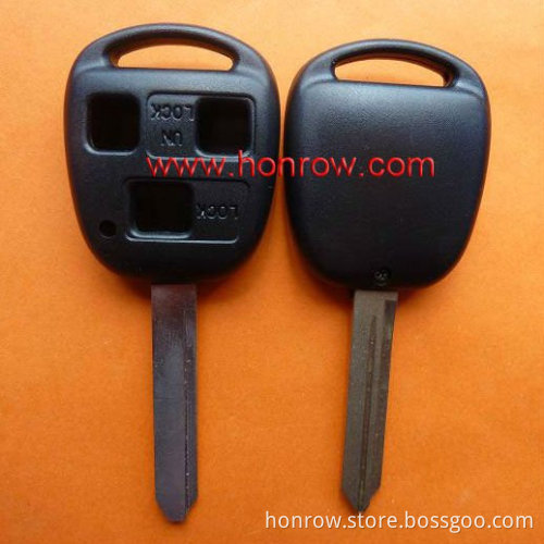 3 button remote key blank with TOY47 blade for Toyot